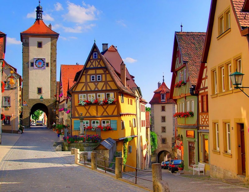 21 приказни места, които наистина съществуват Rothenburg, Germany