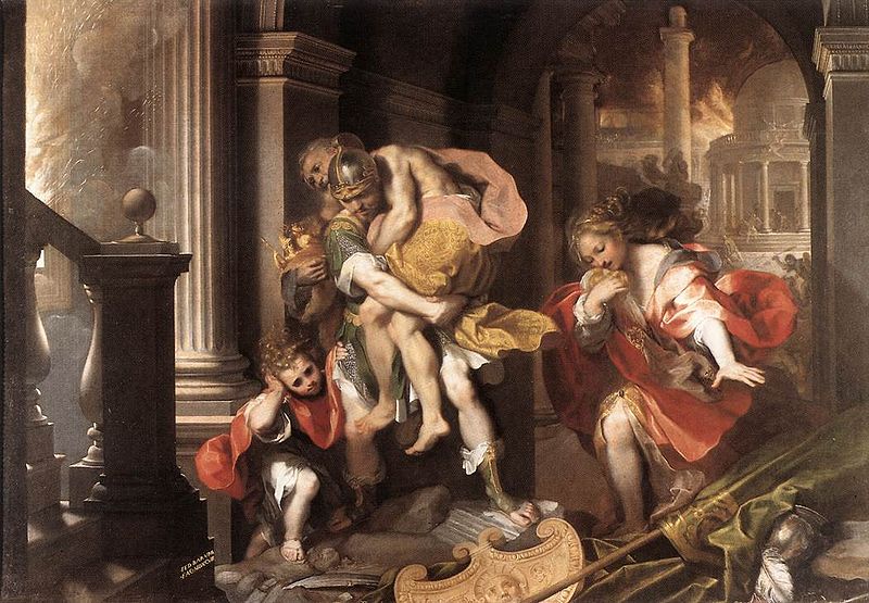 Aeneas'_Flight_from_Troy_by_Federico_Barocci