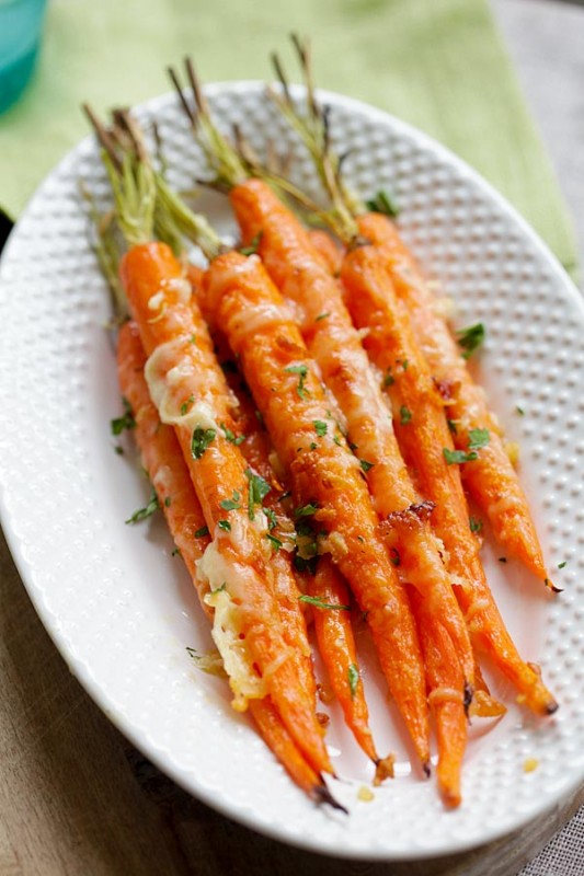 Моркови с пармезан