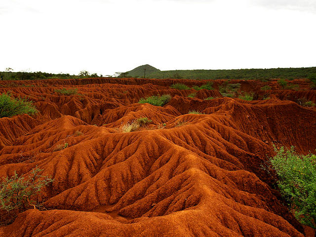 land through erosion