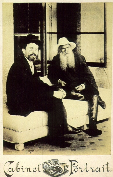 А.П.Чехов и Л.Н.Толстой, 12 сентября 1901 года.