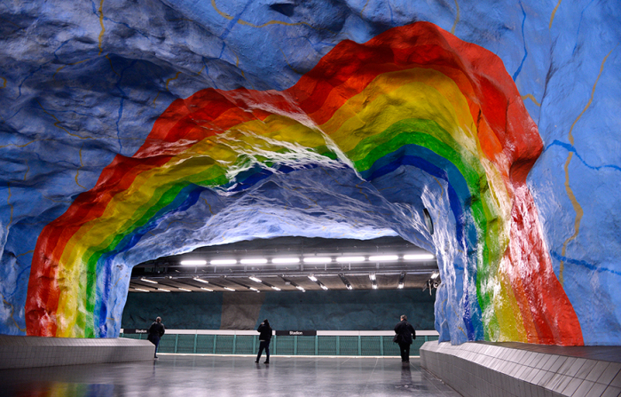 Стокгольм, Швеция - станция метро. 5